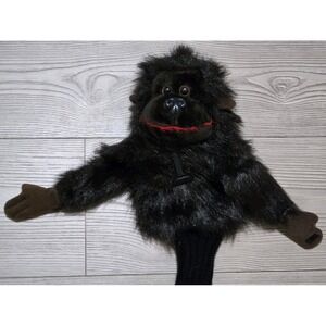 Golf Club Head Cover Driver Black Gorilla Plush Stuffed Animal Monkey Ape